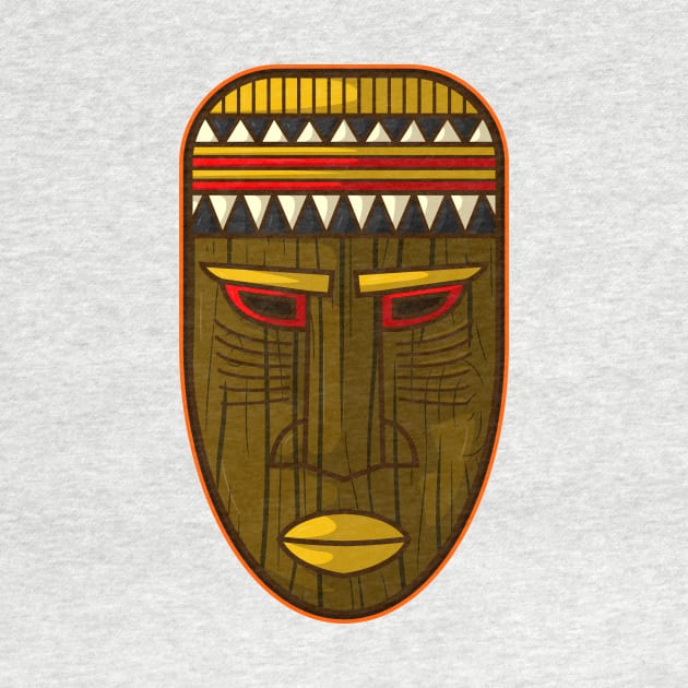 An anciente african tribal mask design by Drumsartco